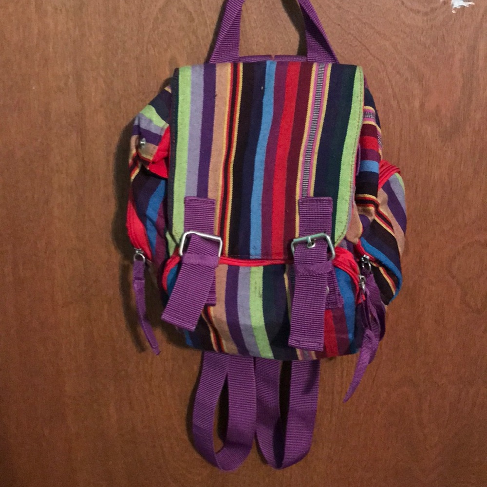 Cute multi-color mini backpack